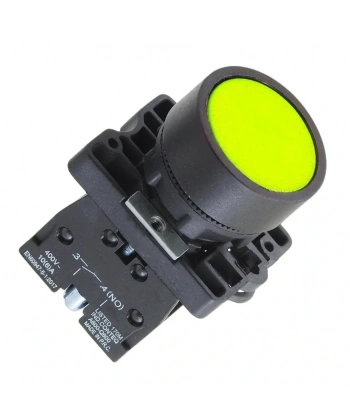 LAY5-EA51 22mm Buton Normalde Açık Kontak Sarı