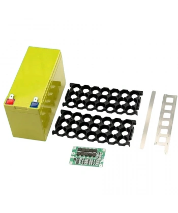 Li-ion 18650 3S 7P 12V 21li Akü Kutusu Seti - Sarı