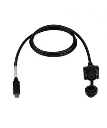 LP16-TYPEC-MP-FS-1M-002 Su Geçirmez Type C 3.1 Dişi Panel Tip Konnektör - 1M Kablo
