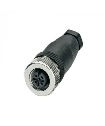 M12 4 Pin Dişi Konnektör