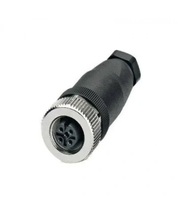 M12 5 Pin Dişi Konnektör