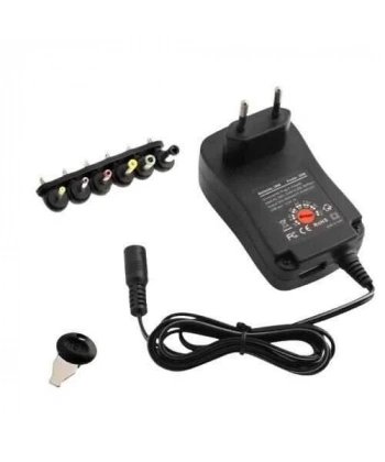 MANUAL-30W 3-12V Ayarlı Adaptör - 5V USB ve 6 Farklı Çıkış Ucu