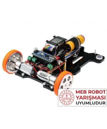 Maraton Hızlı Çizgi İzleyen Robot Kiti montajlı