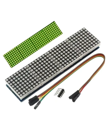 Max7219 4-in-1 Dot Matrix Modülü - Yeşil