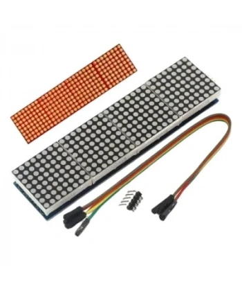 Max7219 4’lü 8x8 Nokta Matrix Modülü Kırmızı