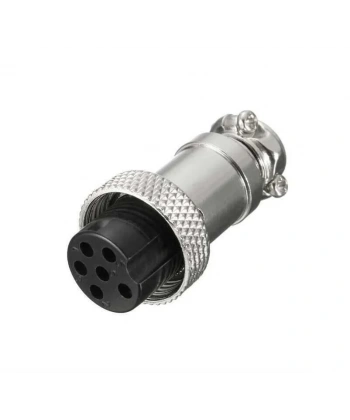 Mike Konnektör 6-Pin 16mm - Dişi