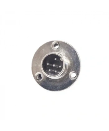 Mike Konnektör 6-Pin 16mm Flanşlı - Erkek