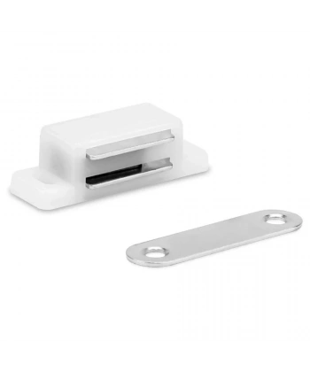 Mıknatıslı Plastik Mobilya Kapak Kilidi 31x15x14mm - Beyaz