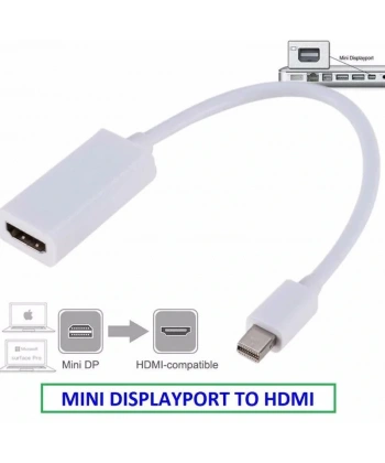 Mini Displayport to HDMI Dönüştürücü Adaptör Beyaz