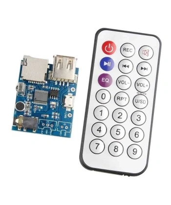 MP3 Kumandalı Amfi Devresi SD Kart + USB Bellek Destekli