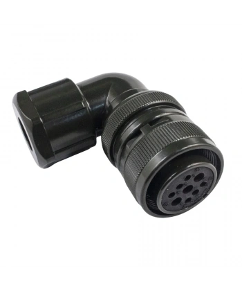 MS-3108A 9-Pin 20-18 Dirsek Tip Su Geçirmez Konnektör