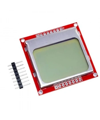 Nokia 5110 LCD Ekran - Kırmızı PCB