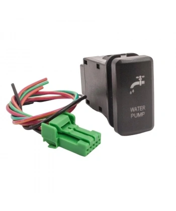 ON-OFF Anahtar Mavi Işıklı 4-Kablolu 12V 3A - Water Pump