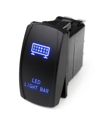 ON-OFF Mavi Işıklı Anahtar 5-Pin 12V-24V - Led Light Bar