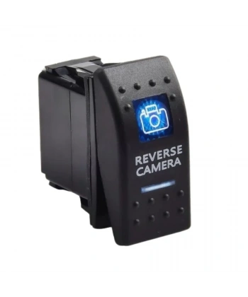 ON-OFF Mavi Işıklı Anahtar 5-Pin 12V-24V - Reverse Camera