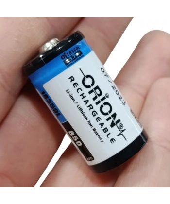 Orion 18350 3.7V 850mAh Li-ion Şarj Edilebilir Pil 1 Adet