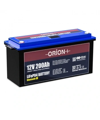 Orion Akü LifePo4 12200B 12V 200aH Bluetooth Ekranlı