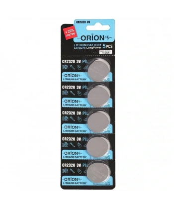 Orion CR2320 3V Lityum Düğme Pil 5li Kart Paket