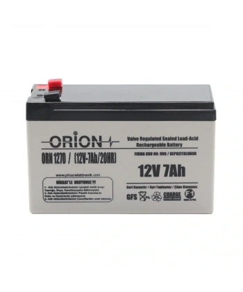 Orion ORN1270 12V 7.0Ah Bakımsız Kuru Akü