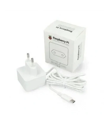 Orjinal Raspberry Pi Adaptör 5V 3A - Beyaz