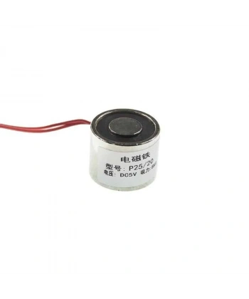 P25/20 5V Elektromıknatıs - 8kg Elektro Manyetik Tutucu