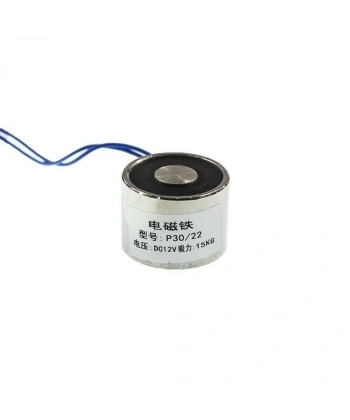 P30/22 12V Elektromıknatıs - 10kg Elektro Manyetik Tutucu