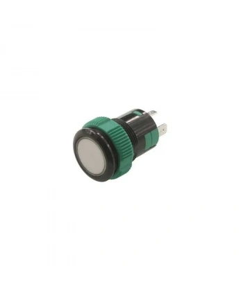 P59 19MM Plastik Ledli Yaylı Buton Beyaz