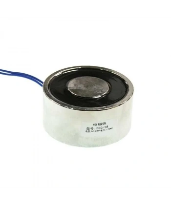 P80/38 12V Elektromıknatıs - 100kg Elektro Manyetik Tutucu