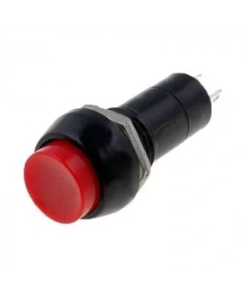 PBS-11A 12mm Anahtarlı Push Buton - Kırmızı