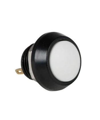 PBS-33B 12mm Push Buton - Beyaz