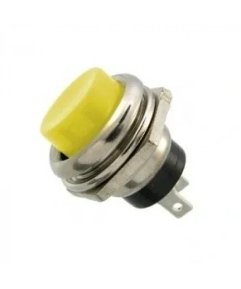 PBS26 16mm Push Buton - Sarı