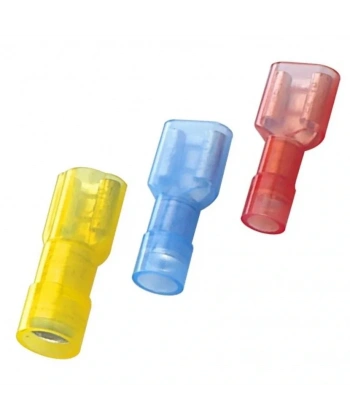 PFD - 5638 4.0-6.0mm2 Tam İzoleli Polyamid Dişi Faston Kablo Ucu Sarı - 100 Adet