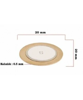 Piezo Disk Element - 20 mm Çap