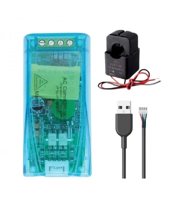PZEM-004T 100A Tek Fazlı AC Güç İletişim Modülü + Ayrılabilir CT + USB
