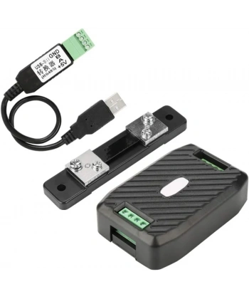 PZEM-017 0-300V 50A DC Güç İletişim Modülü + 50A Şönt + USB-RS485
