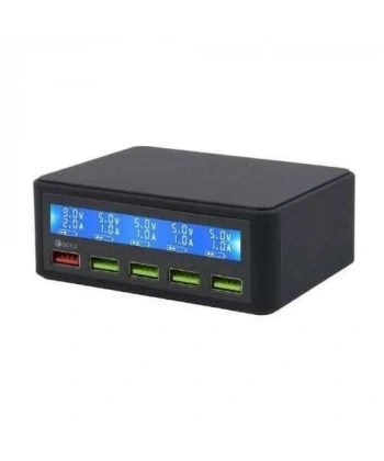 QC3.0 Çoklu USB Şarj Modülü - Dijital Ekranlı