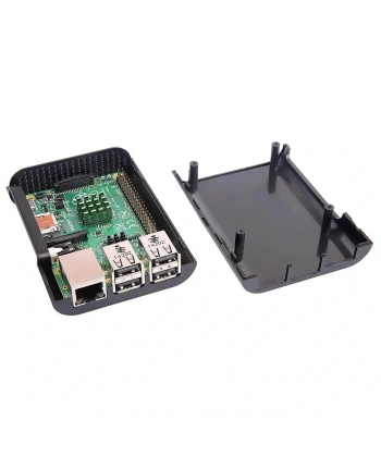 Raspberry Pi 4 Oval Siyah Muhafaza Kutusu