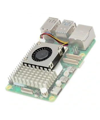 Raspberry Pi 5 Orijinal Fan ve Soğutucu Blok