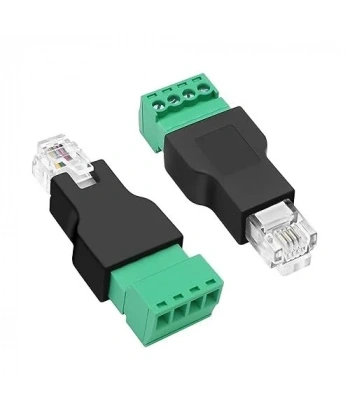 RJ11 6P4C Erkek - 4 Pin Vidalı Terminal Dönüştürücü Adaptör