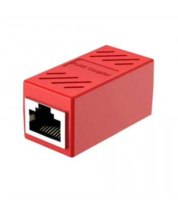 RJ45 Dişi-Dişi Ara Bağlantı Soketi - Kırmızı