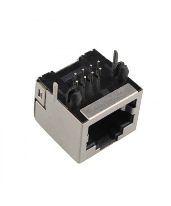 RJ45 Dişi Ethernet Konnektörü - PCB Tipi 16x16x13mm