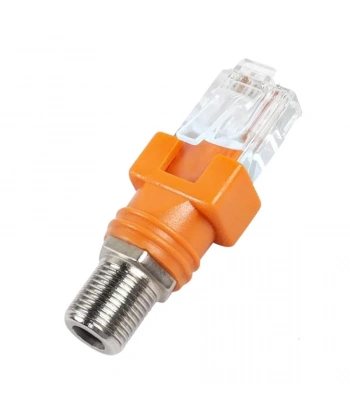 RJ45 Erkek - F Dişi Dönüştürücü Konnektör
