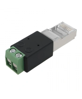 RJ45 Erkek - RS485 2 Pin Vidalı Dönüştürücü A=PIN4 B=PIN5