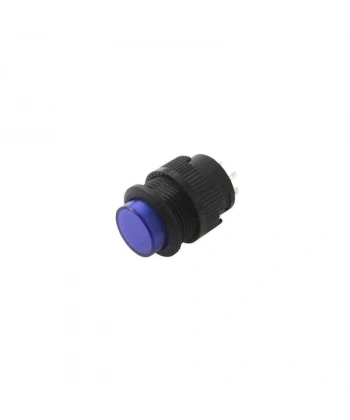 RL16-503A 16MM Plastik 2 Pin Anahtarlı Buton Mavi
