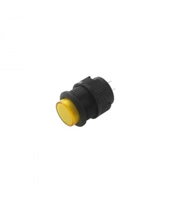 RL16-503A 16MM Plastik 2 Pin Anahtarlı Buton Sarı
