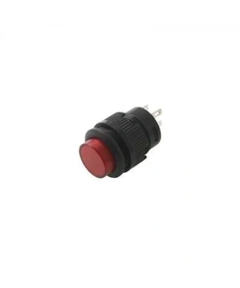 RL16-503B 16MM Plastik 2 Pin Yaylı Buton Kırmızı