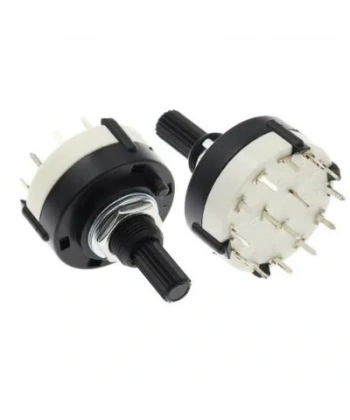 RS26 26mm 12 Konumlu Rotary Switch - Komitatör