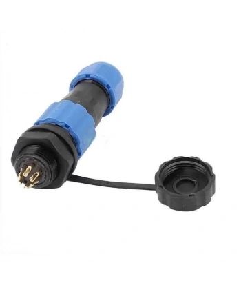 SD16 6 Pin 16mm Su Geçirmez Konnektör Takımı - Panel Tipi