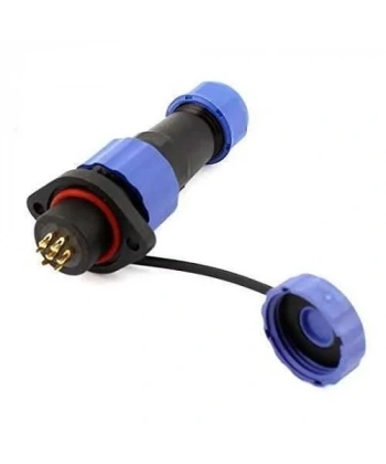SD16 7 Pin 16mm Su Geçirmez Konnektör Takımı - Flanşlı Panel Tipi
