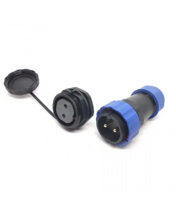 SD28 2 Pin 28mm Su Geçirmez Konnektör Takımı - Panel Tipi